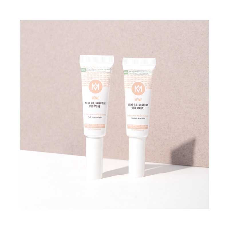 The Multi-purpose balm duo , a concentrate of natural ingredients suitable for sensitive skin - MÊME Cosmetics