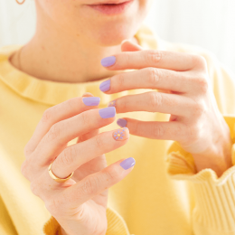 Vernis à ongles mauve Lilas enrichi en silicium pour solidifier vos ongles fragiles - MÊME Cosmetics