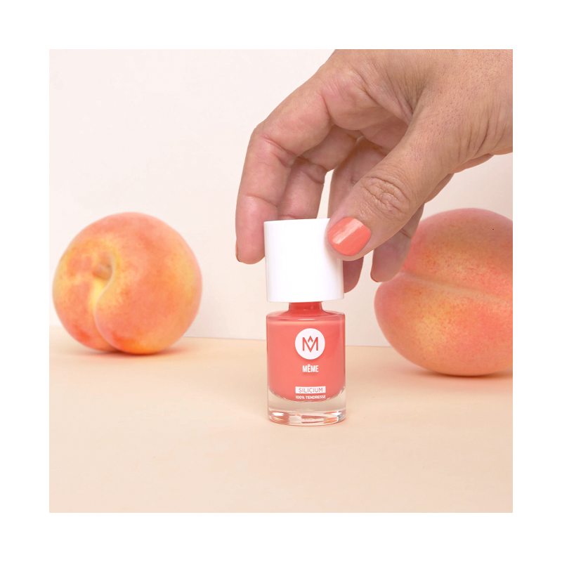 Peach Nail polish enriched with silicon to strengthen your fragile nails - MÊME Cosmetics