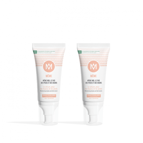 Le Duo de Sérums mains et pieds hydratants et apaisants pour peaux fragilisées - MÊME Cosmetics
