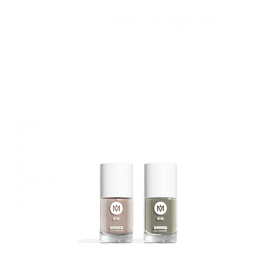 vernis à ongles kaki et doré - MÊME Cosmetics