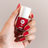 Red silicon nail polish