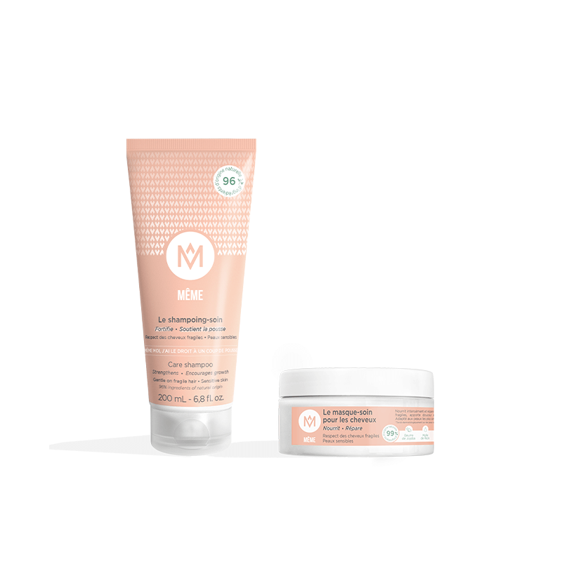 Care shampoo and repairing mask for a nourishing and strengthening hair routine - MÊME Cosmetics
