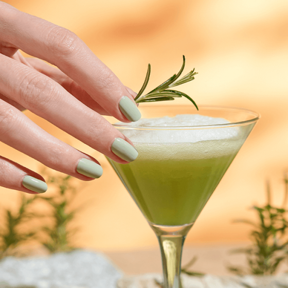 Rosemary green nail polish with silicon - MÊME Cosmetics