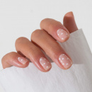 White opaque nail polish with silicon - MÊME Cosmetics