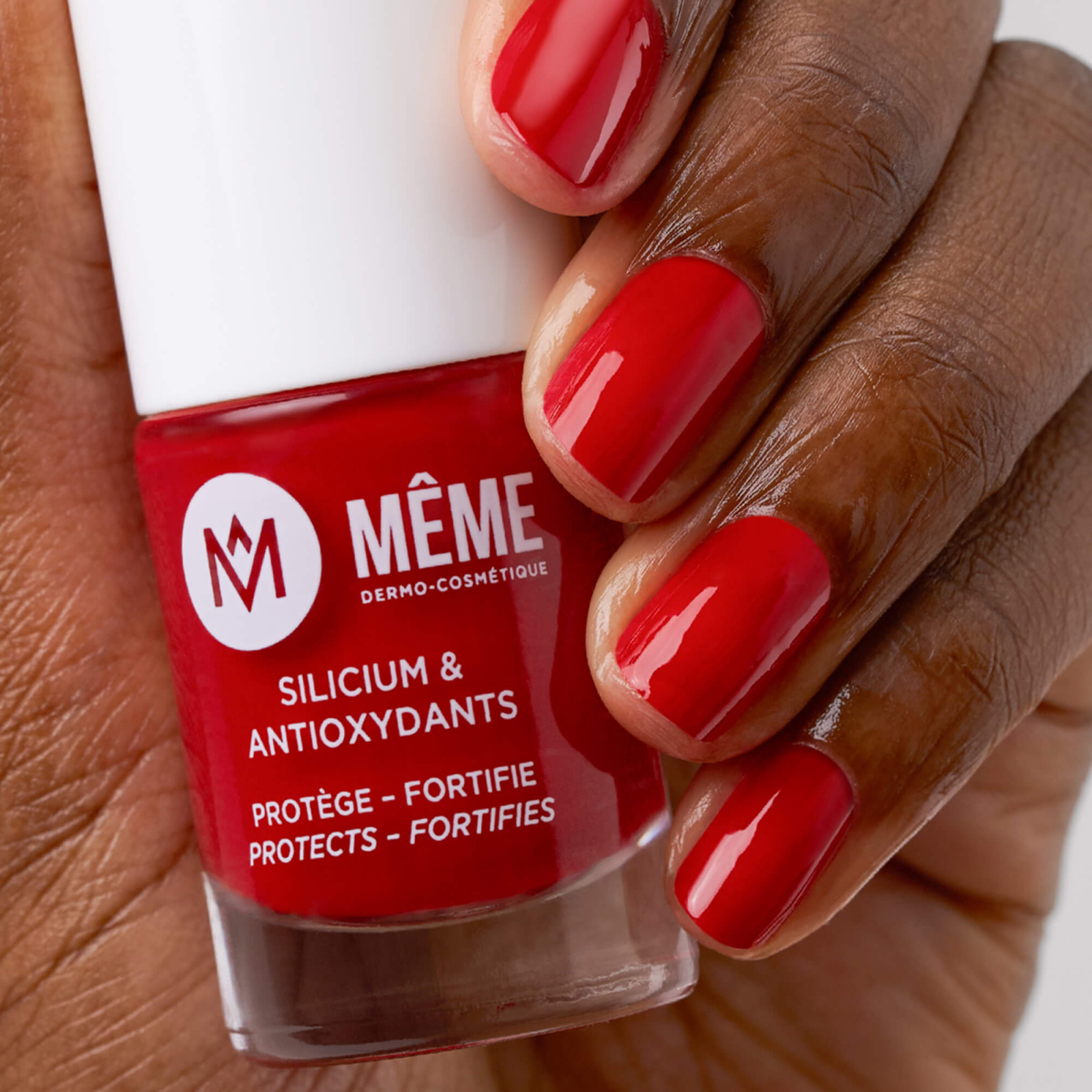 vernis au silicium opaque rouge