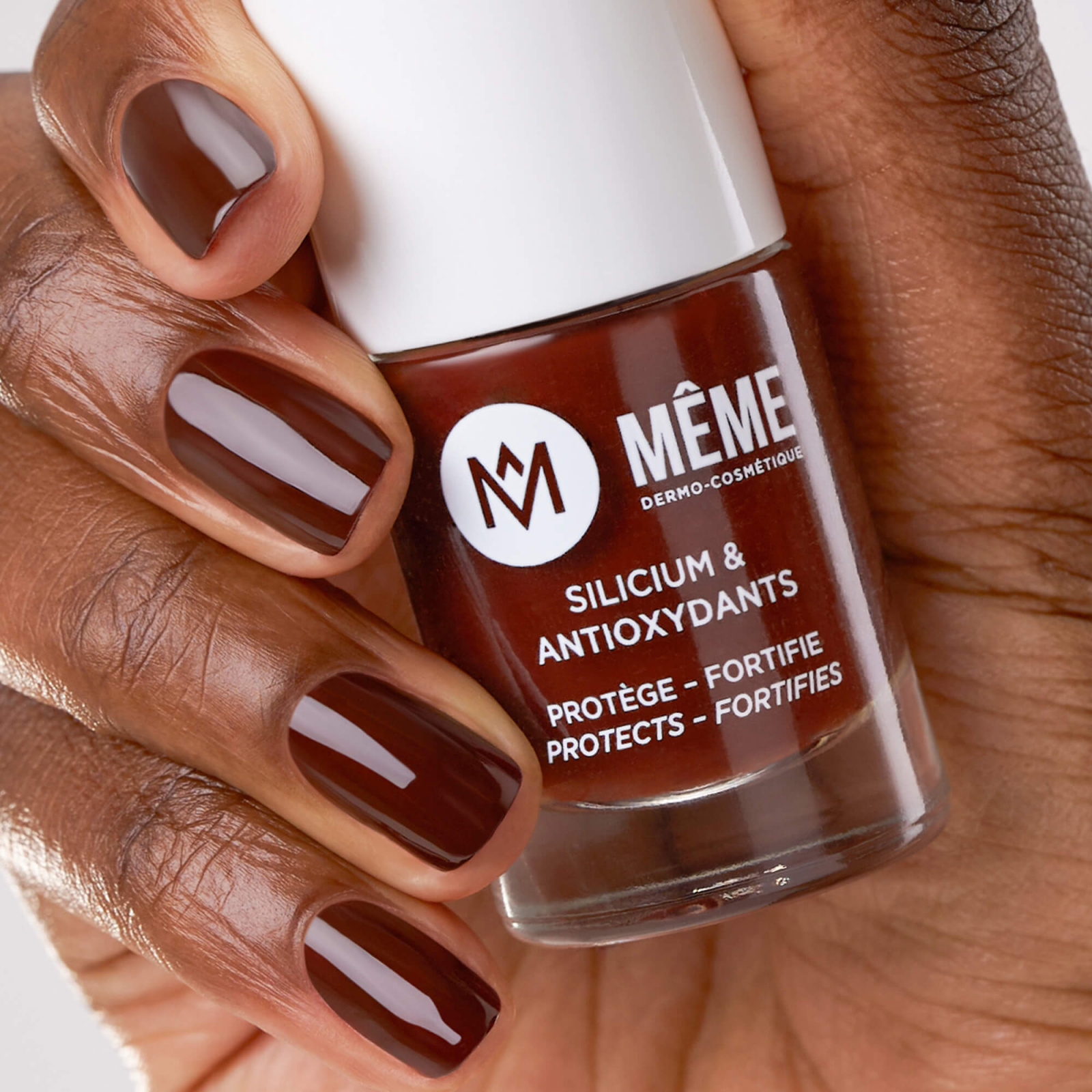 vernis au silicium brun chocolat