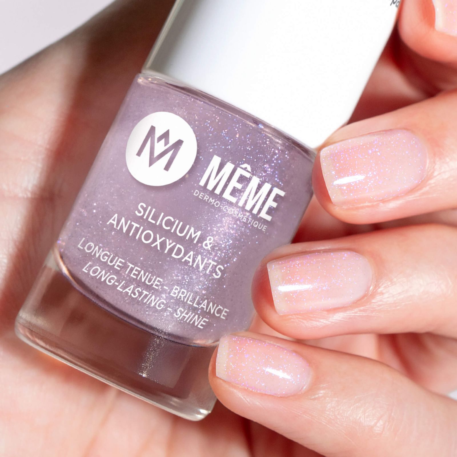 Vernis lilas étincellant gel - MÊME