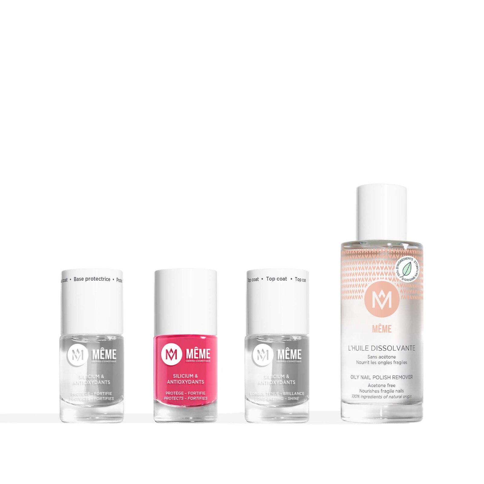 Kit manucure rose pivoine ongles abîmés - MÊME cosmetics