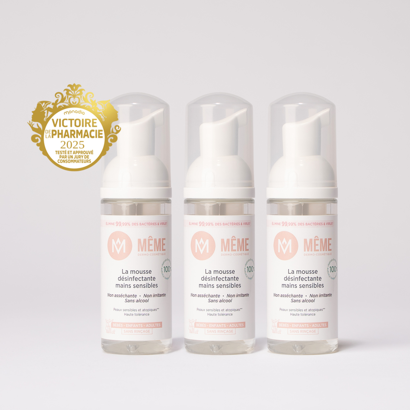Gel hydroalcoolique sans alcool - MÊME Cosmetics