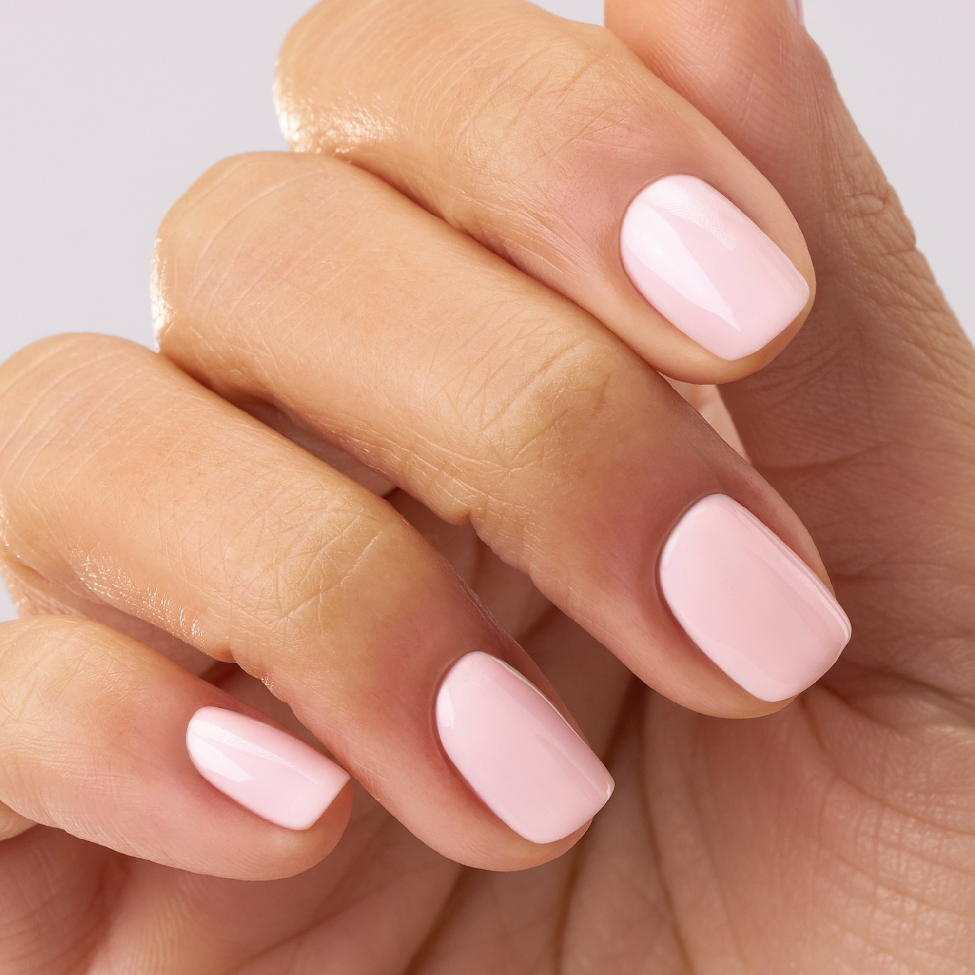 Pink silicon nail polish