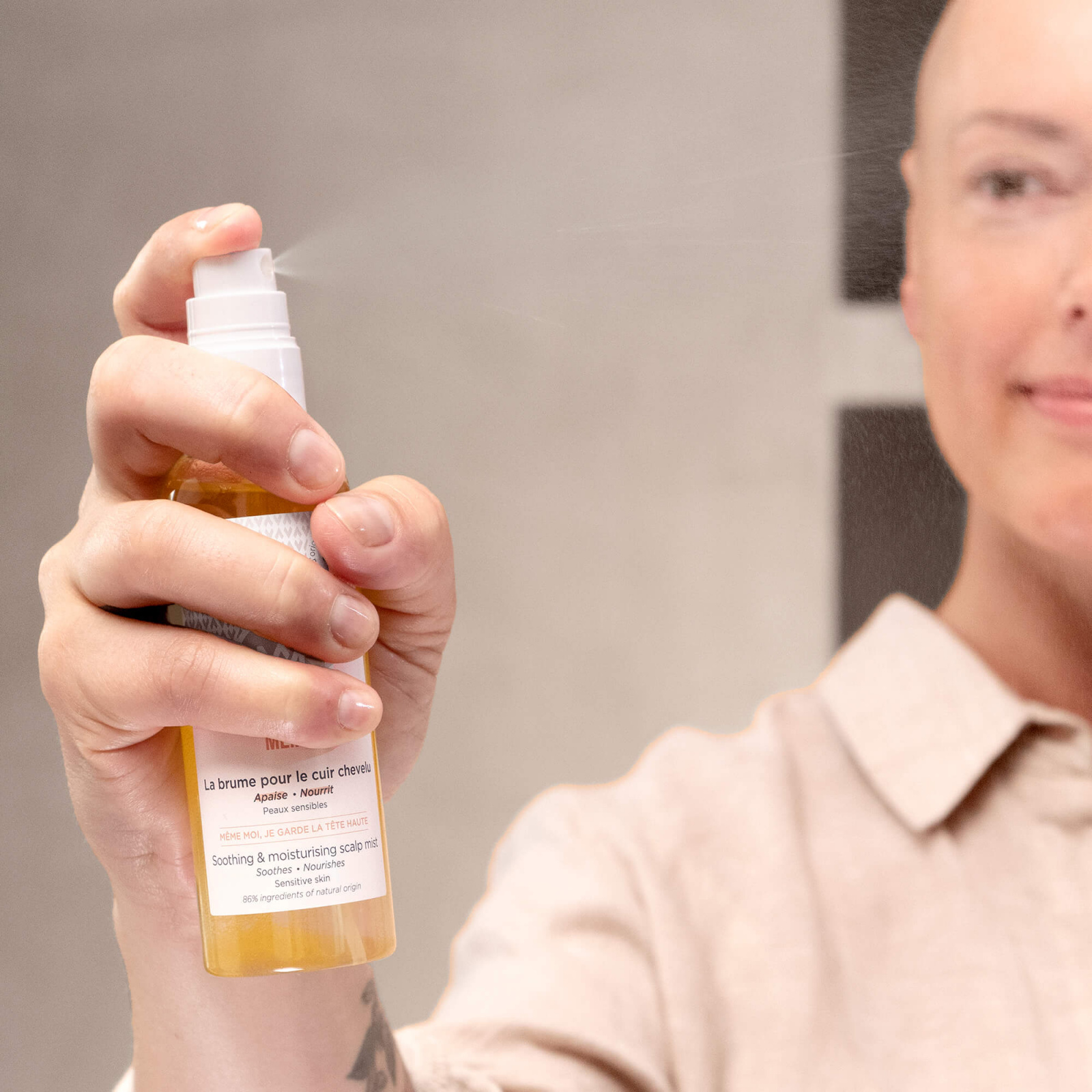 La brume pour favoriser la repousse du cuir chevelu - MÊME Cosmetics