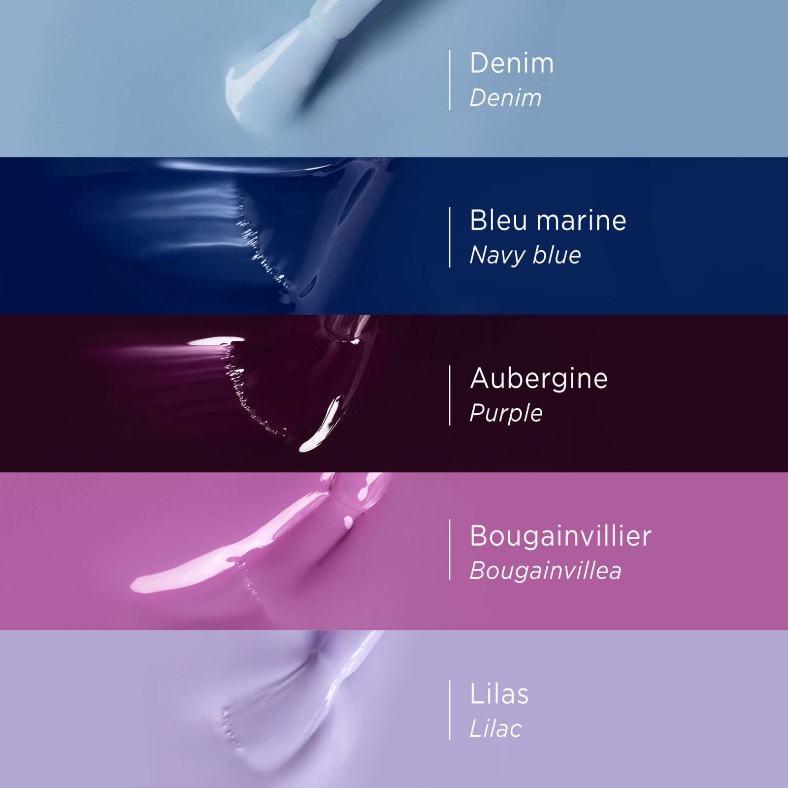 Navy blue silicon nail polish