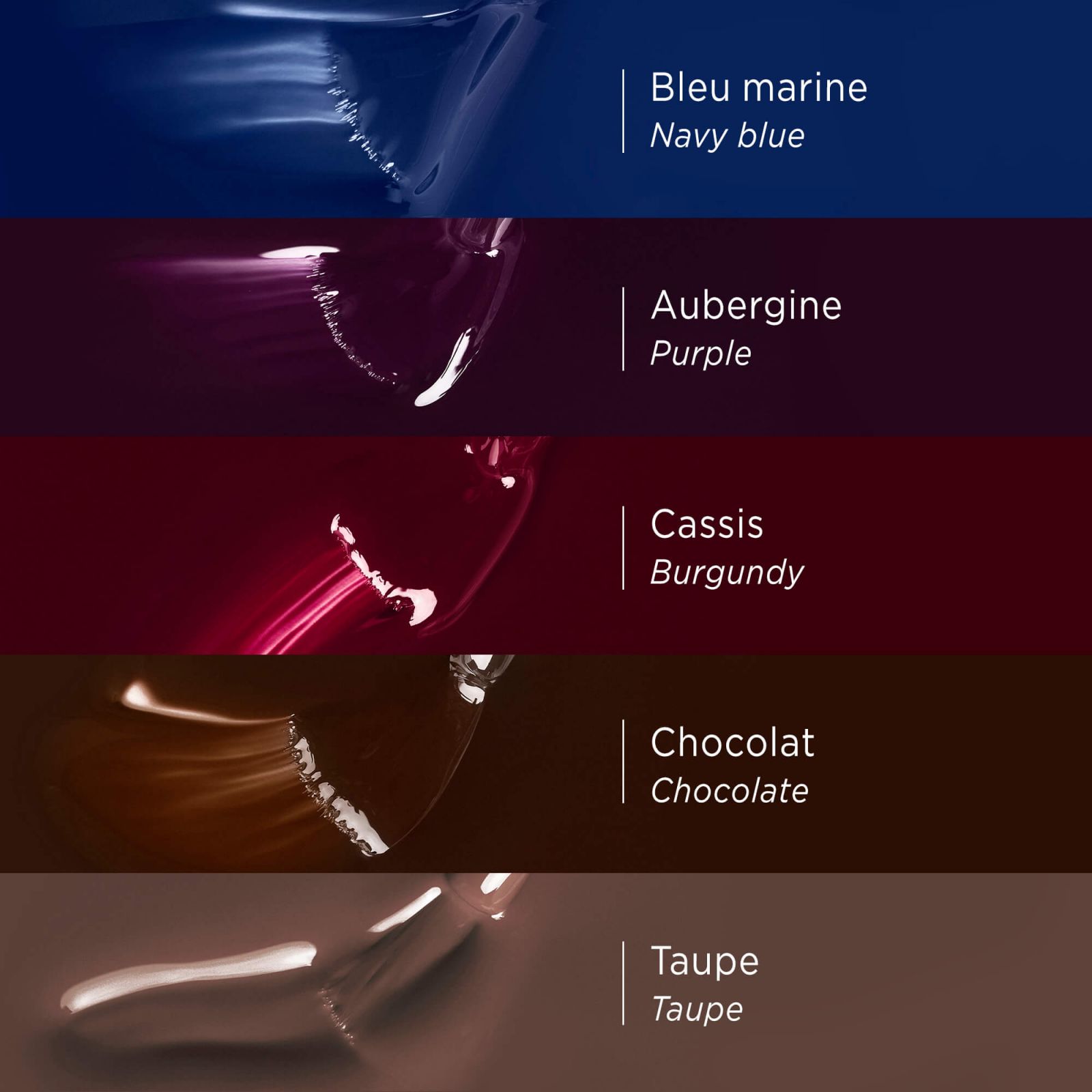 Chocolate silicon nail polish