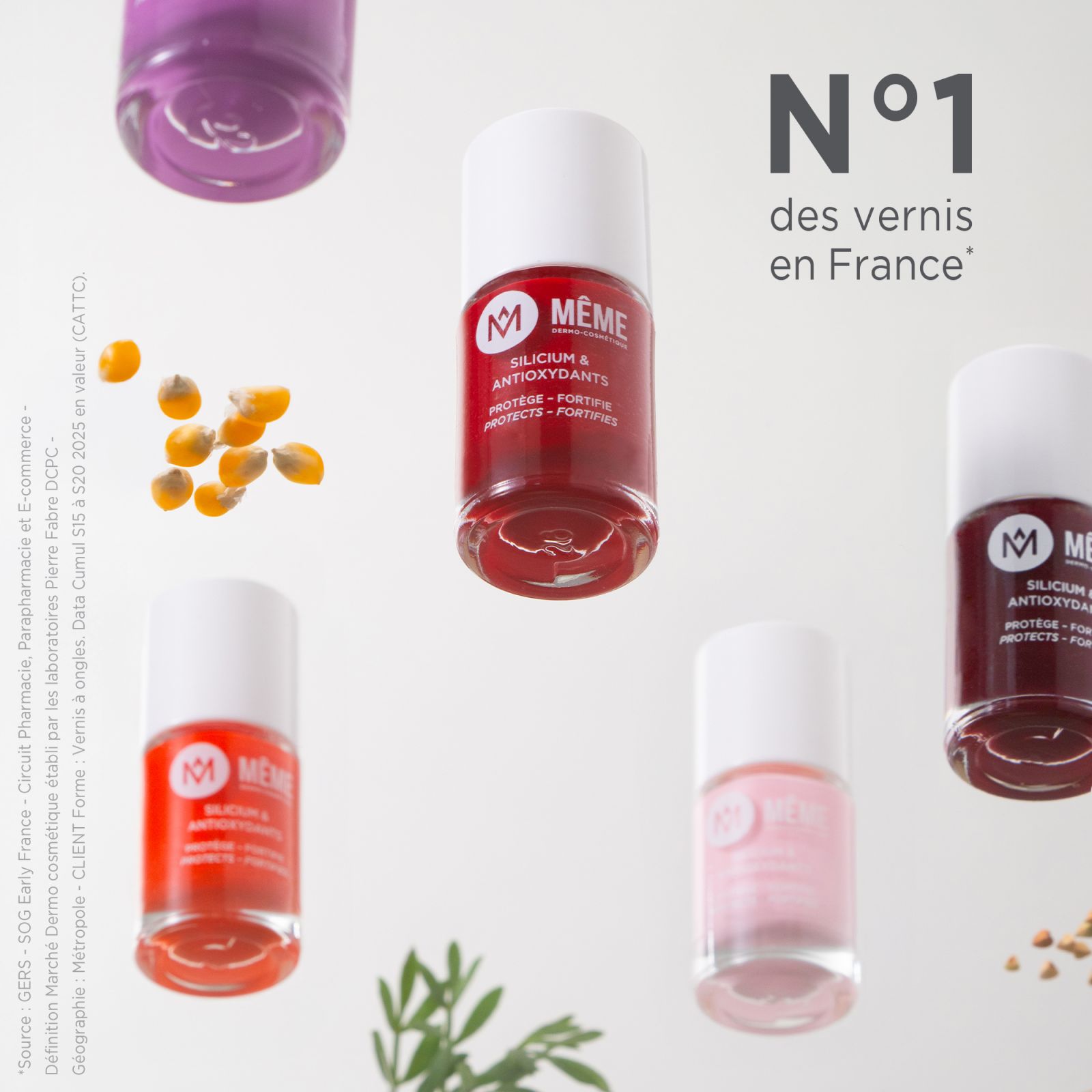 Milky nude silicon nail polish