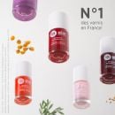 Purple silicon nail polish