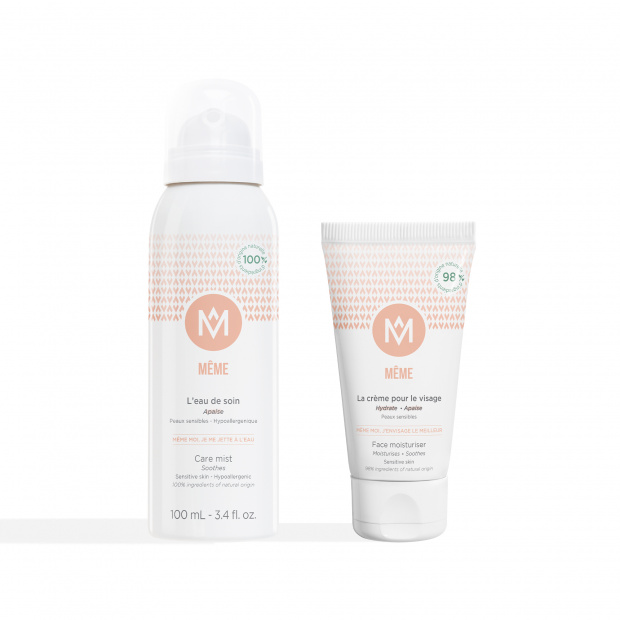 Routine hydratation visage avec Eau de soin et Crème visage - MÊME Cosmetics