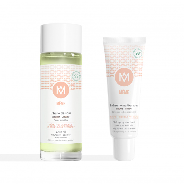 Kit avec l'huile de soin et le baume multi-usages - MÊME Cosmetics