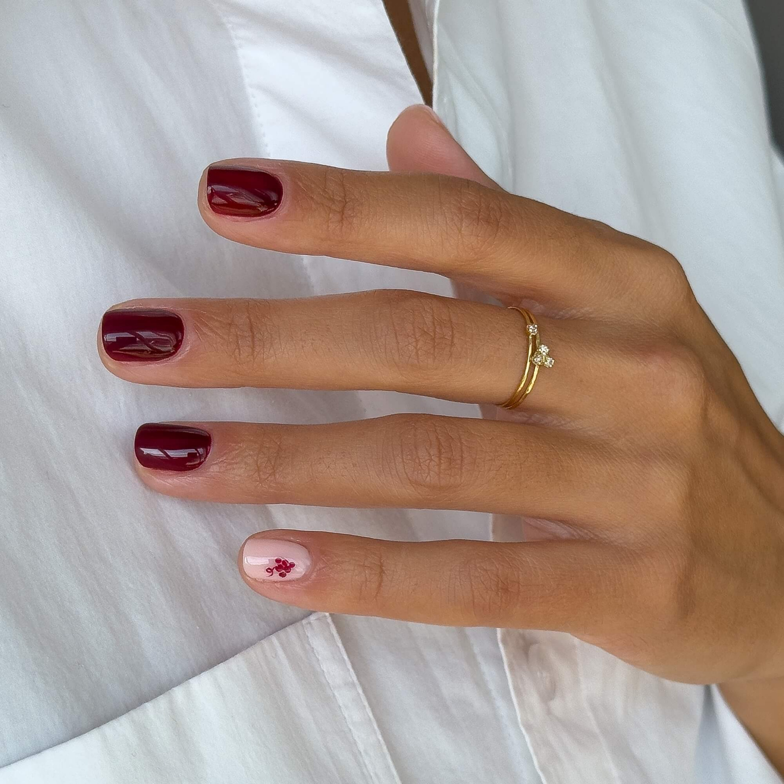 cherry red nail polish