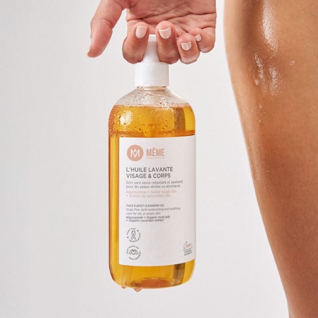 Face and body cleansing oil
