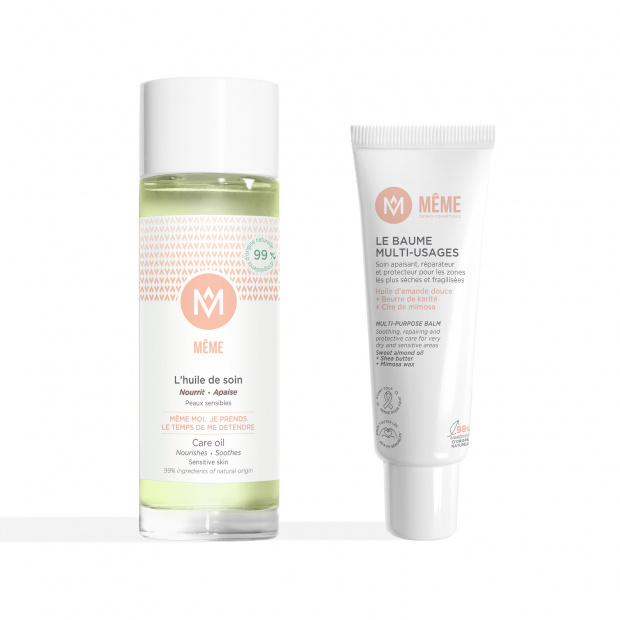 Kit avec l'huile de soin et le baume multi-usages - MÊME Cosmetics