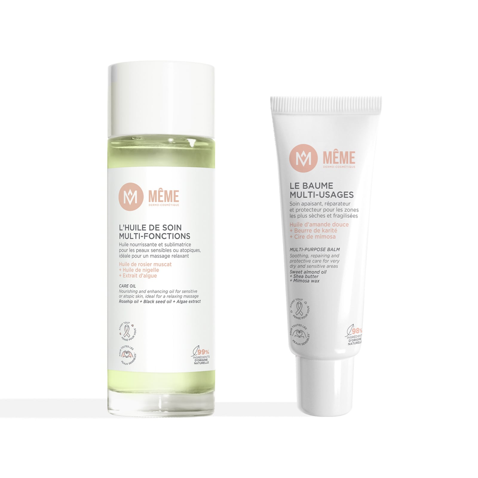 Kit with treatment oil and multi-purpose balm - MÊME Cosmetics