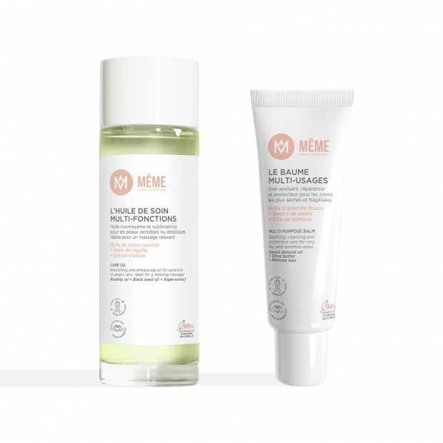 Kit avec l'huile de soin et le baume multi-usages - MÊME Cosmetics