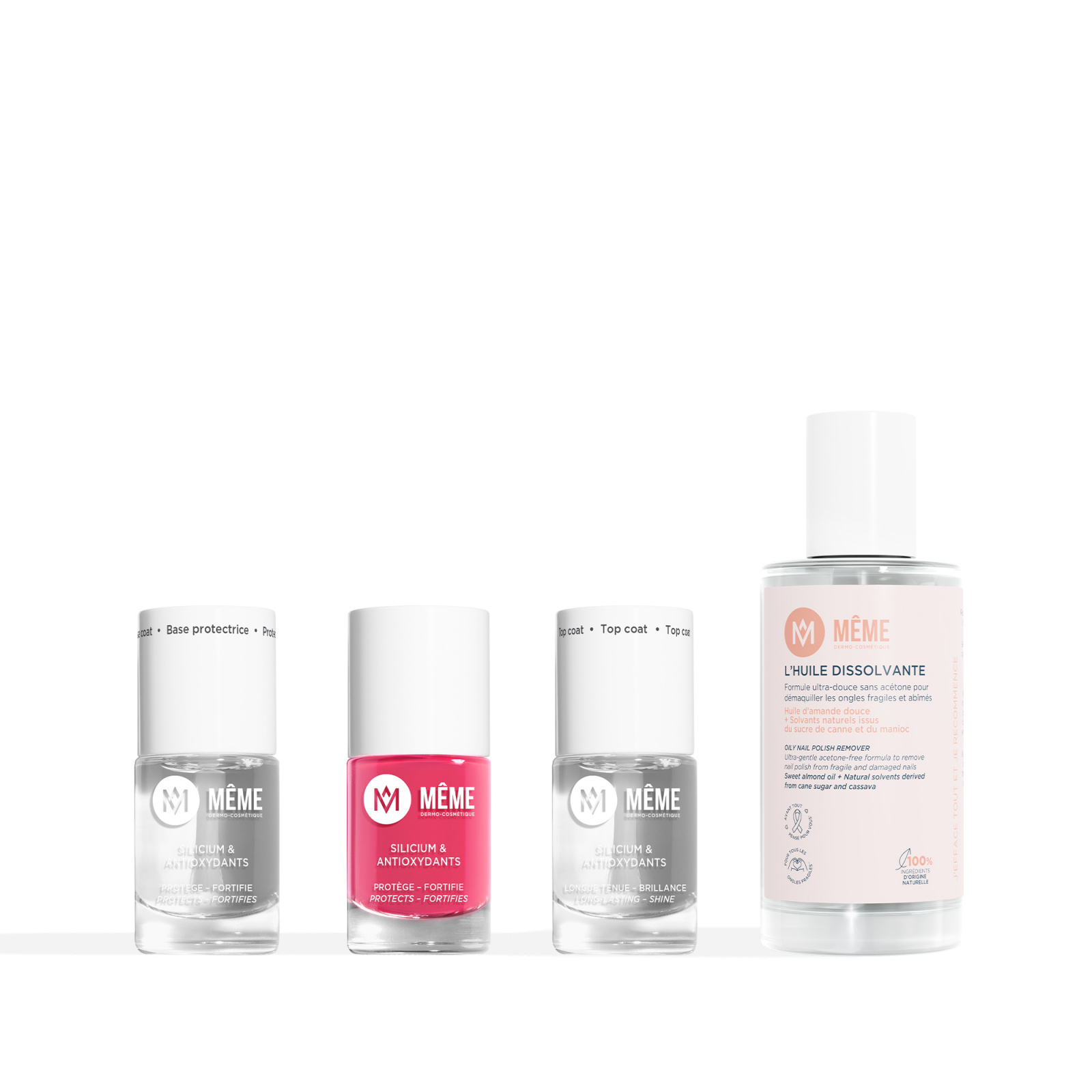 Kit manucure rose pivoine ongles abîmés - MÊME cosmetics