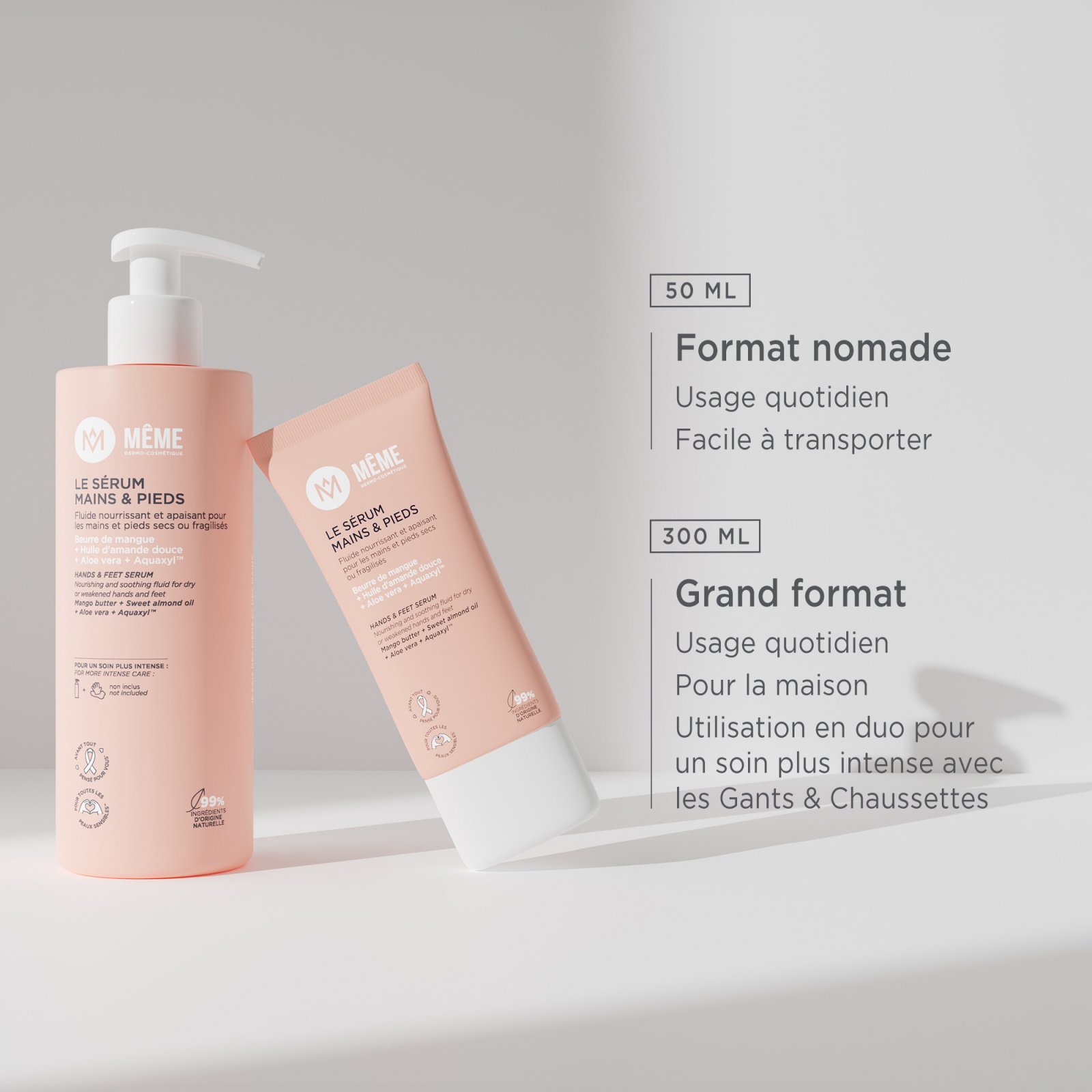 The Hydrating Serum intensely nourishes very dry hands and weakened feet - MÊME Cosmetics