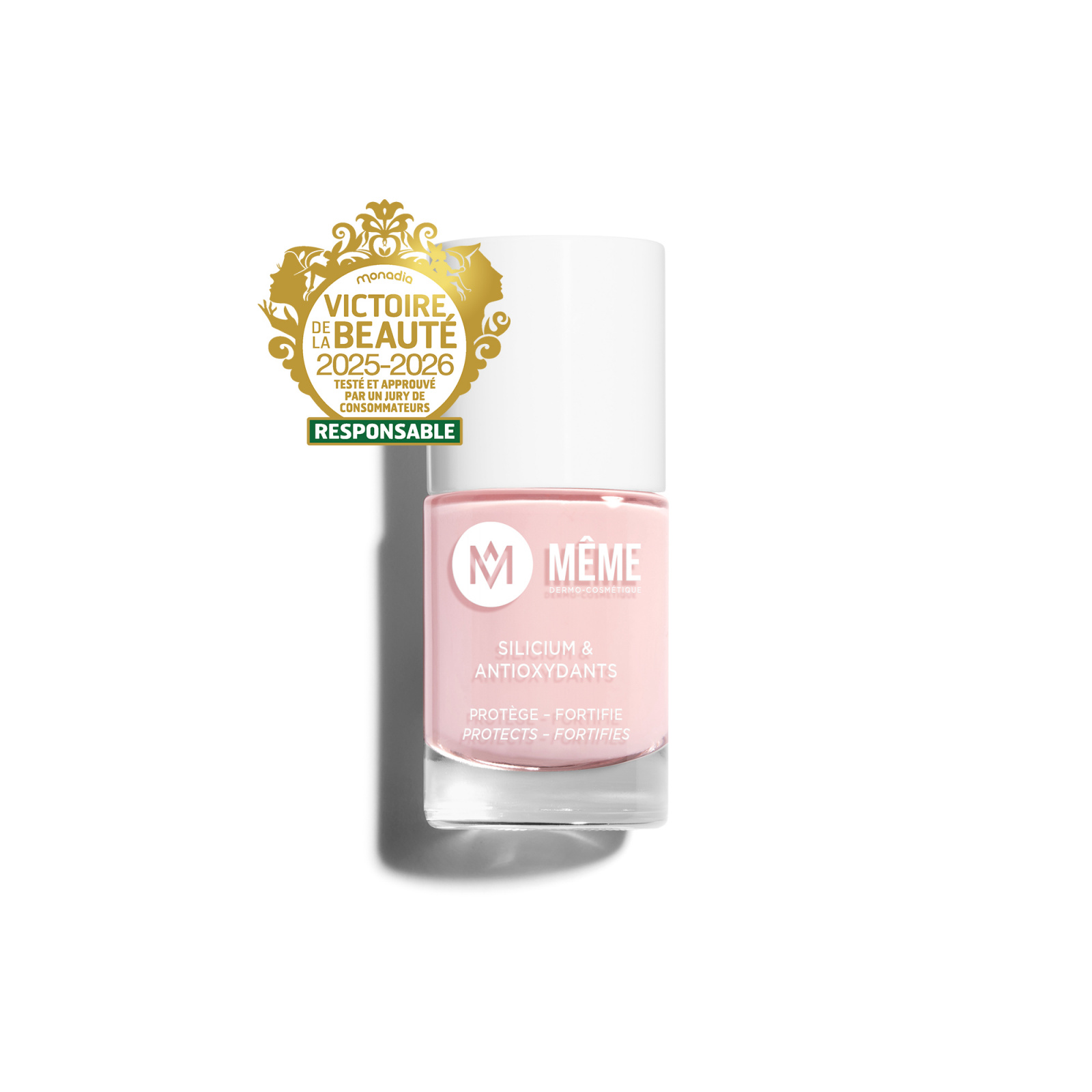 Vernis au silicium rose Dragée