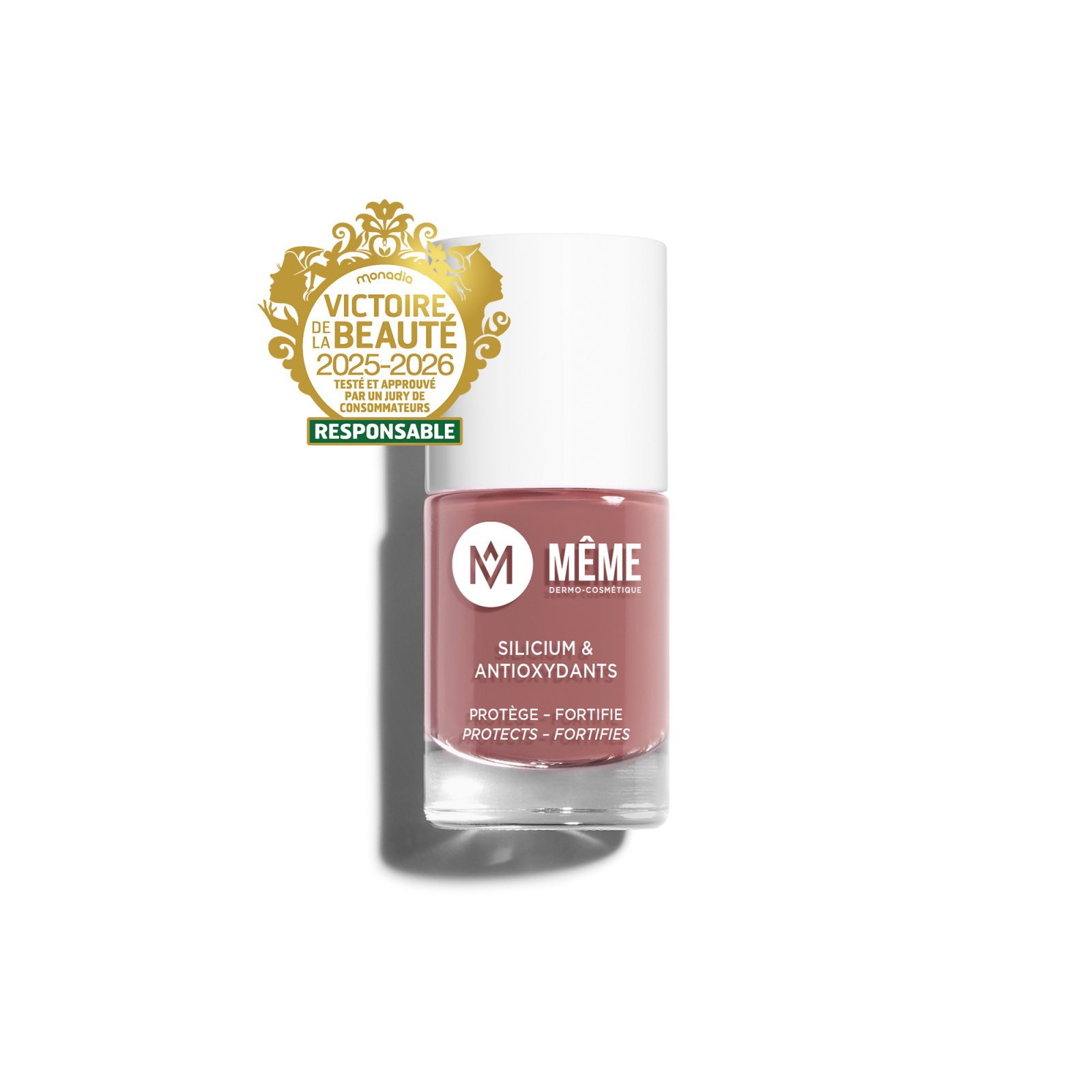 Vintage rose silicon Nail polish - MÊME