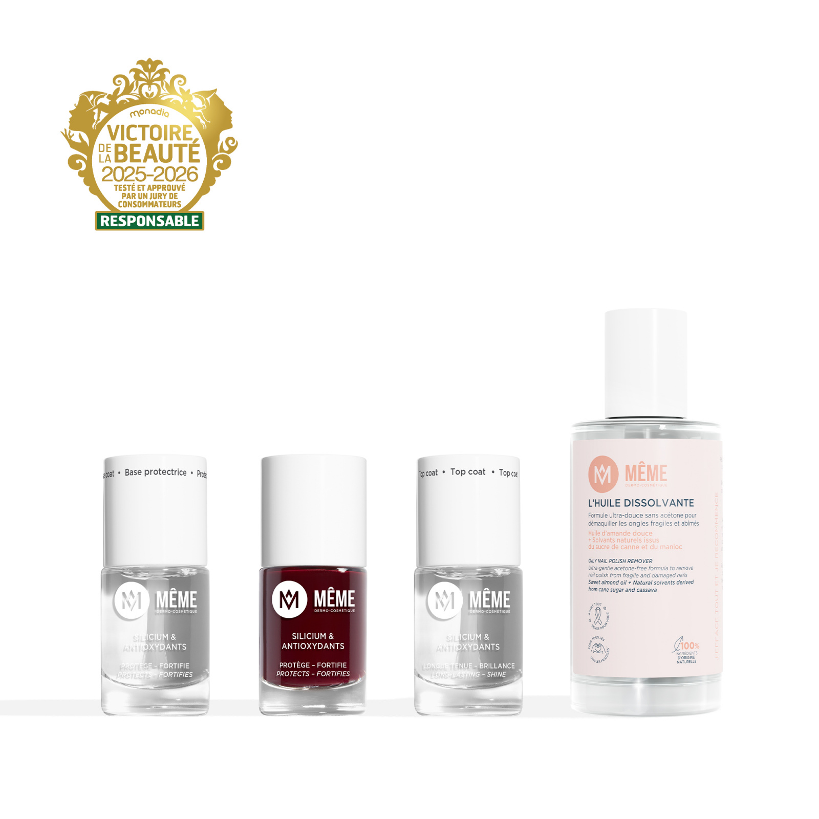 Kit manucure vernis bordeaux - MÊME Cosmetics