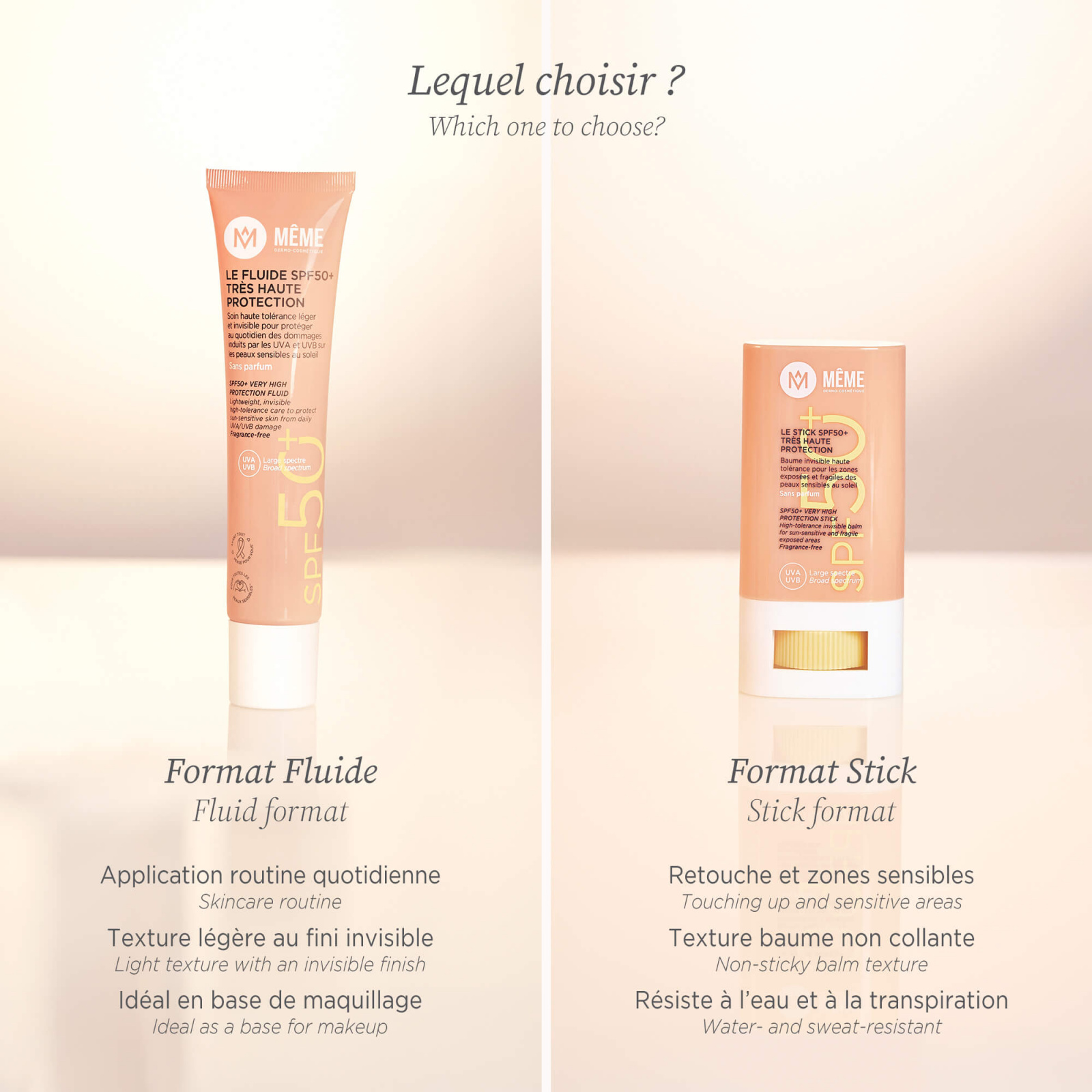 SPF50+ very high protection stick - MÊME Cosmetics
