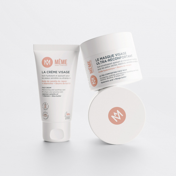 Crème et masque pour le visage, pour peaux sèches, sensibles et atopiques - MÊME