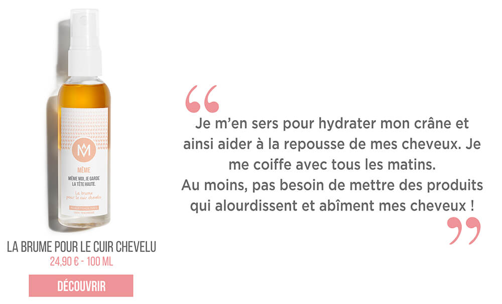 Brume apaisante hydratante cuir chevelu MÊME Cosmetics