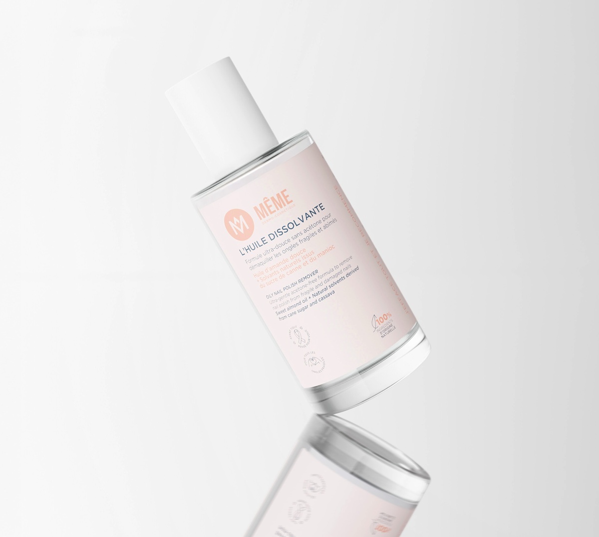 l'Huile dissolvante amande douce MÊME Cosmetics