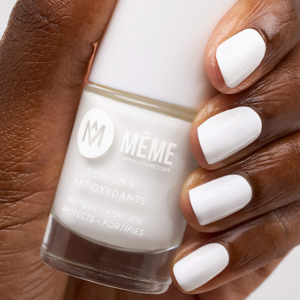 White silicon nail polish