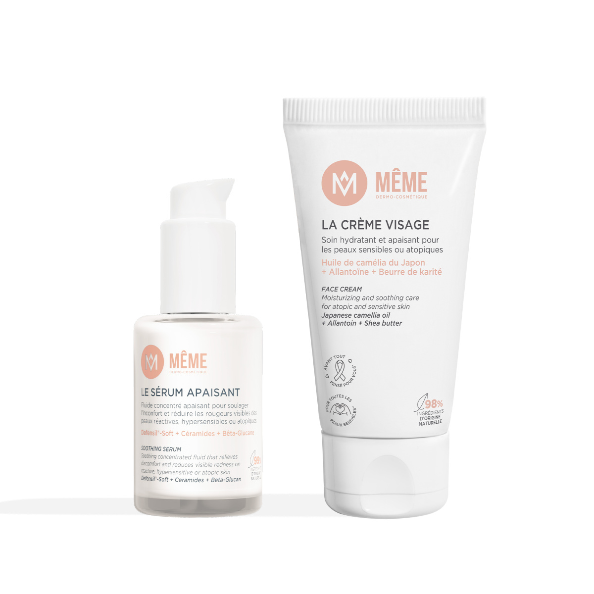 Routine visage apaisante