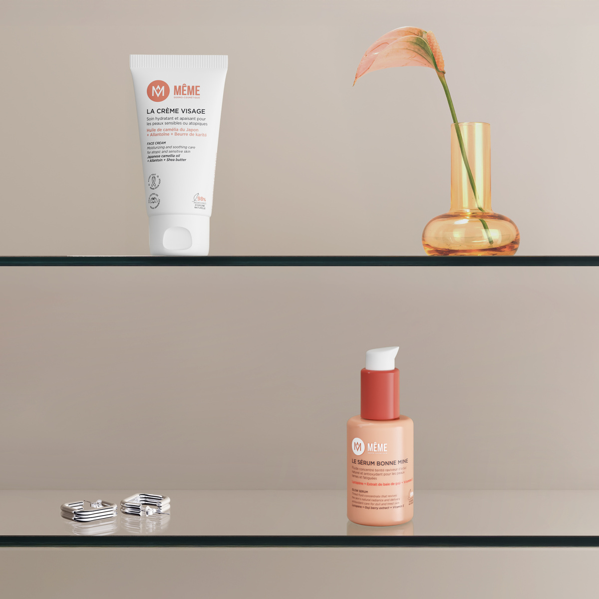 Routine visage bonne mine